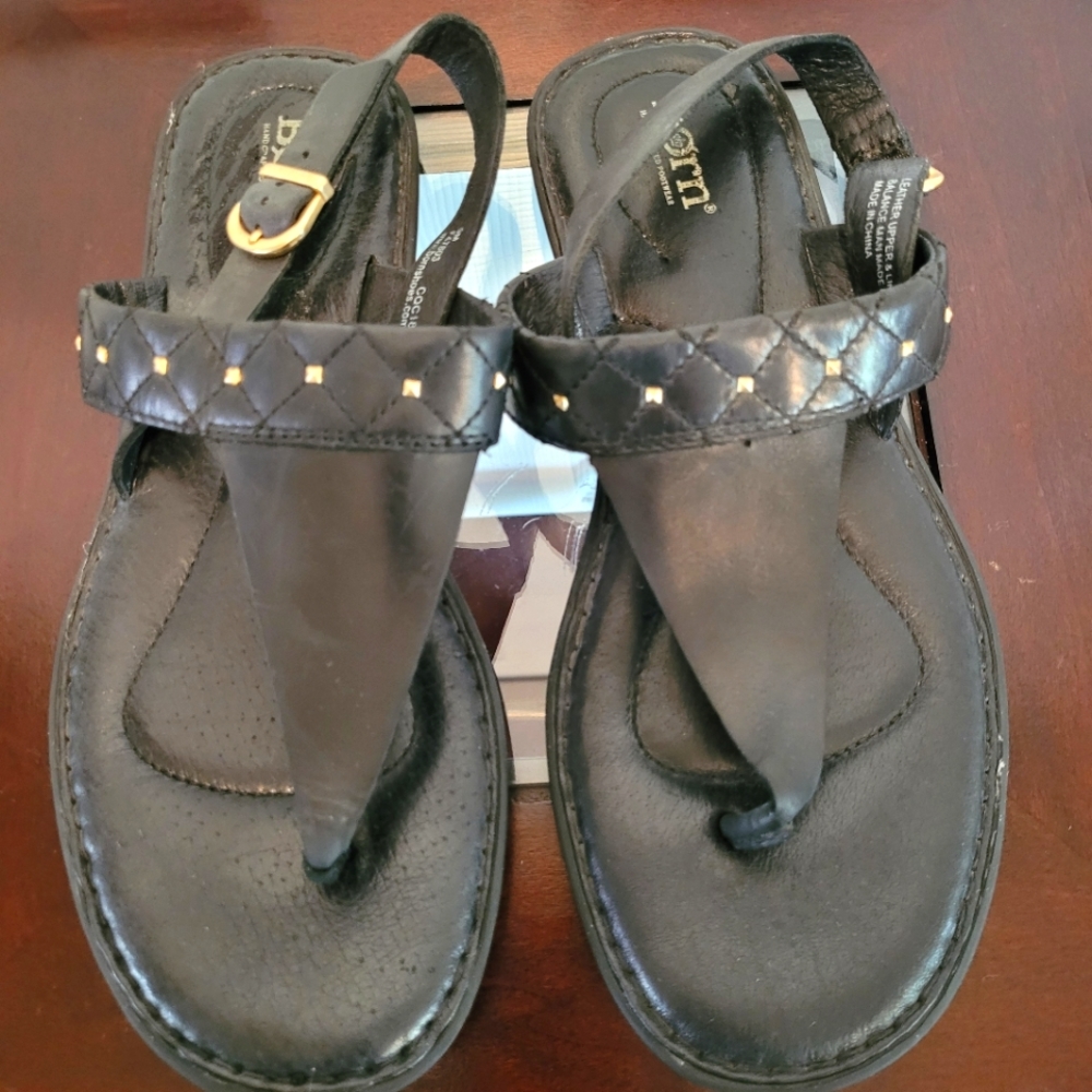 Born handcrafted footwear leather thong sandal